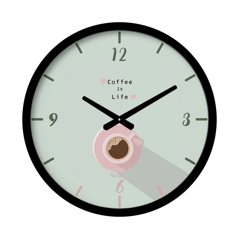 ساعت رومیزی عقربه‌ای راویتا مدل قهوه زندگی است کد 3573