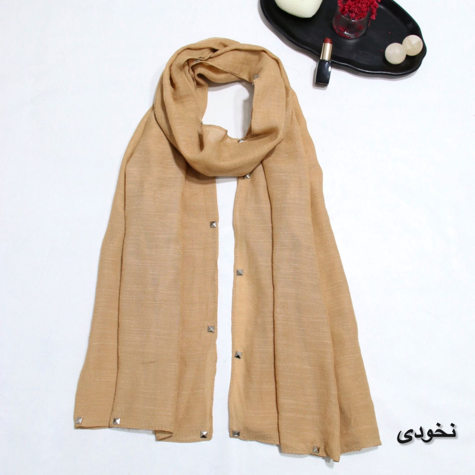 شال زنانه مدل جدید نخی خنک ساده وال اسلپ وارداتی کد ana-7027 -  - 9