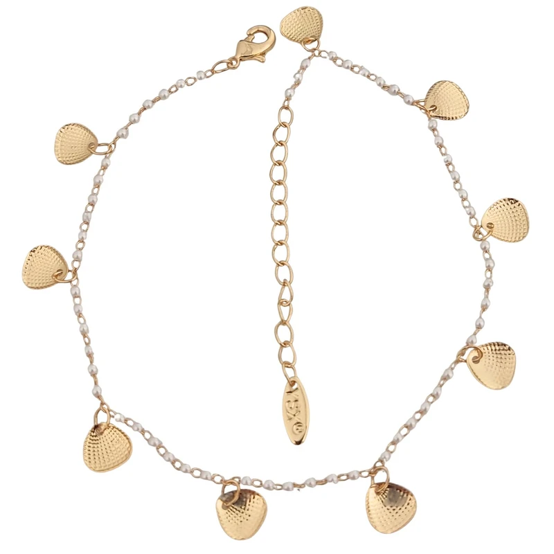 پابند زنانه وای اس ایکس مدل مرواریدی صدف آویز