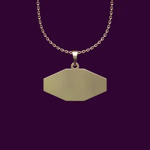 گردنبند طلا 18 عیار زنانه مدوپد مدل شکل هندسی کد P2-1-1312