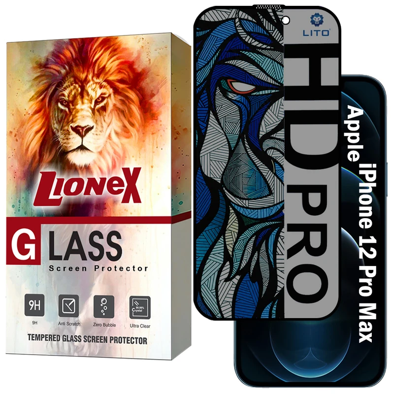 محافظ صفحه نمایش لایونکس مدل LITOPRVL مناسب برای گوشی موبایل اپل iPhone 12 Pro Max