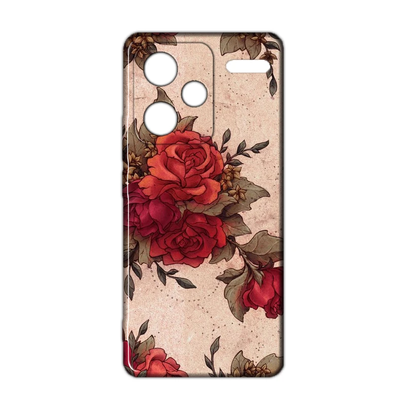 کاور مدل گل کد 091 مناسب برای گوشی موبایل شیائومی Redmi Note 13 Pro Plus