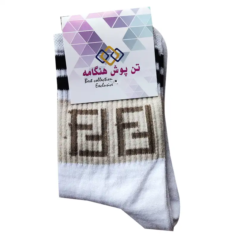 جوراب ساق بلند زنانه مدل کش اسپرت دوخط کد WI04