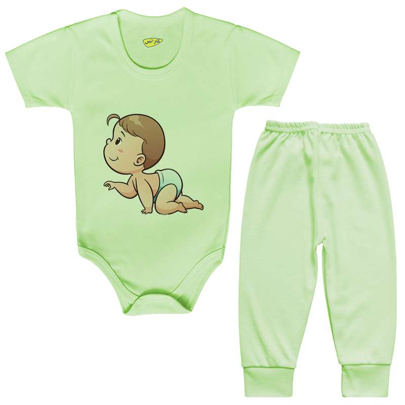 ست بادی و شلوار نوزادی کارانس مدل BSTG-3284