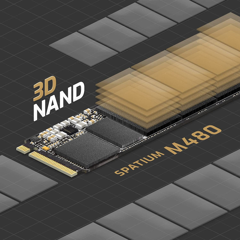 اس اس دی اینترنال ام اس آی مدل SPATIUM M480 PCIe 4.0 NVMe M.2 ظرفیت یک ترابایت