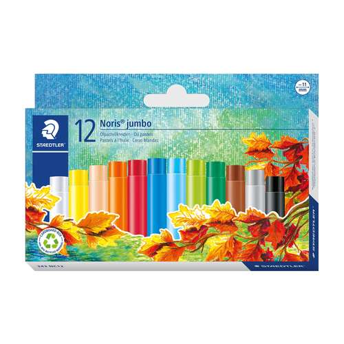مداد شمعی 12 رنگ استدلر مدل نوریس جامبو