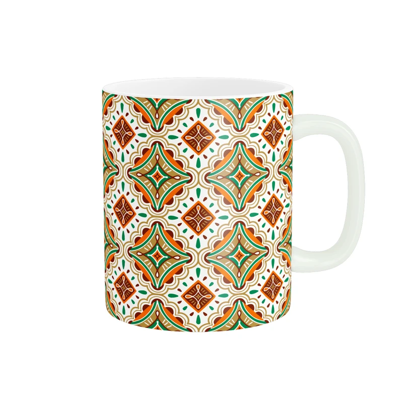 ماگ پاد آفرین طرح تزئینی سنتی کاشی کاری کد MD-A26