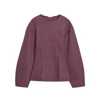 بلوز آستین بلند یقه گرد زنانه مدل 099