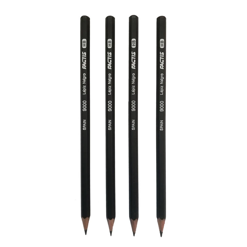 مداد مشکی فکتیس مدل lapiz negro 9000 کد 007 بسته 4 عددی