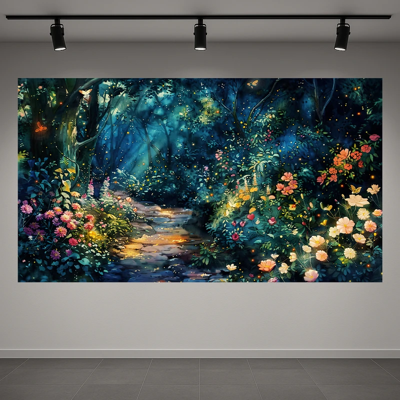 پوستر طرح جنگل مدل پرتو خورشید کد AR3059804