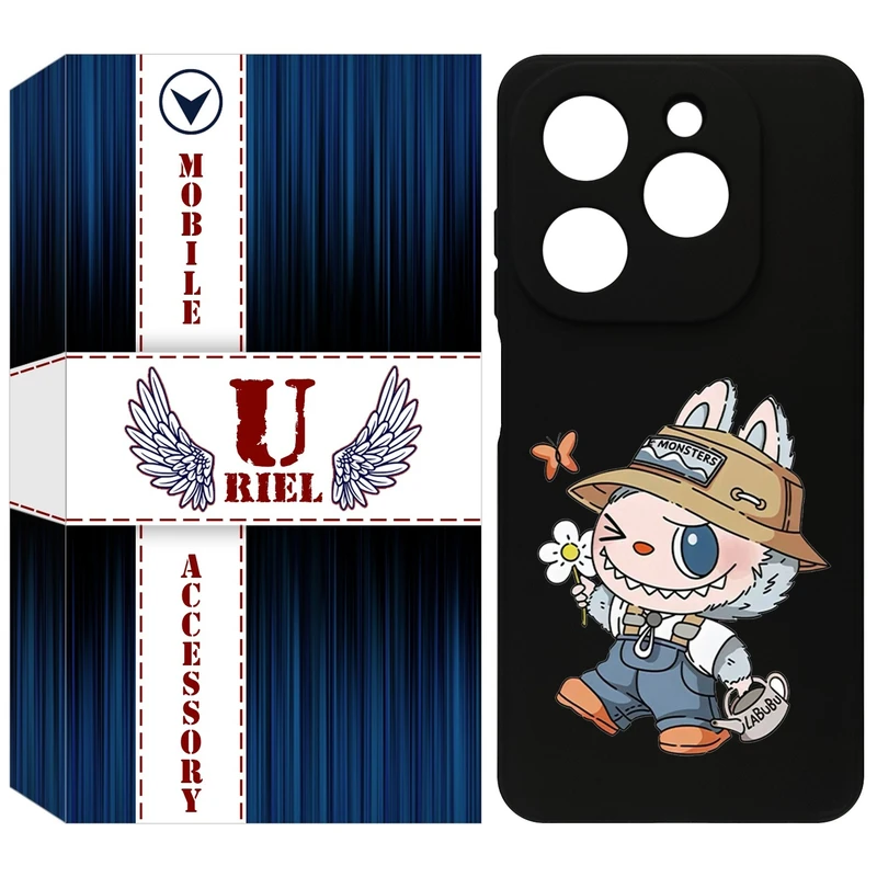 کاور یوریل مدل KSH کد 111 طرح عروسک لبوبو مناسب برای گوشی موبایل تکنو Spark 20 / Spark Go 2024