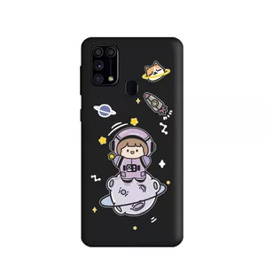 کاور طرح دختر فضانورد کد m2304 مناسب برای گوشی موبایل سامسونگ Galaxy M31 / M21s 