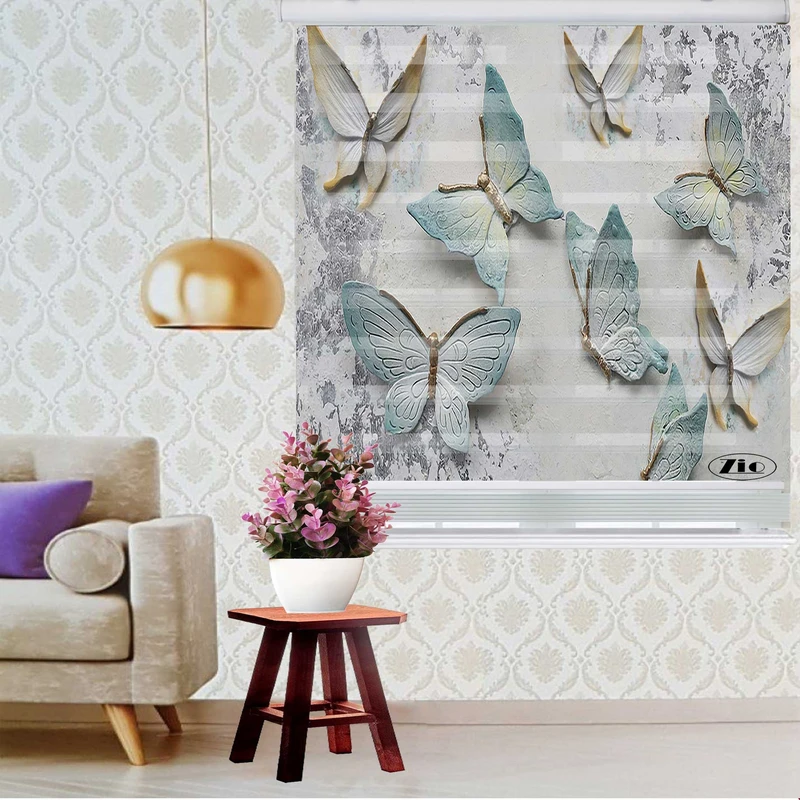 پرده زبرا زیو کد 3D1061 سایز 150x150 سانتی متر