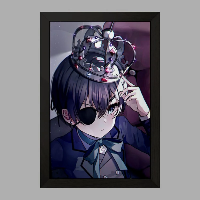 تابلو خندالو مدل شیل انیمه خادم سیاه Black Butler  کد 16342
