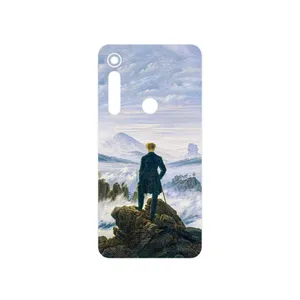 MAHOOT Wanderer above the Sea of Fog Cover Sticker for Motorola One Macro