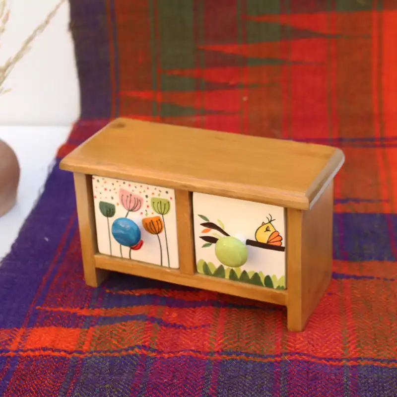 جعبه جواهرات مدل دو کشو