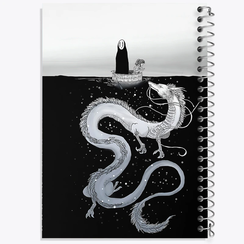 دفتر مشق 100 برگ خندالو طرح انیمه شهر اشباح (Spirited Away) کد N3240