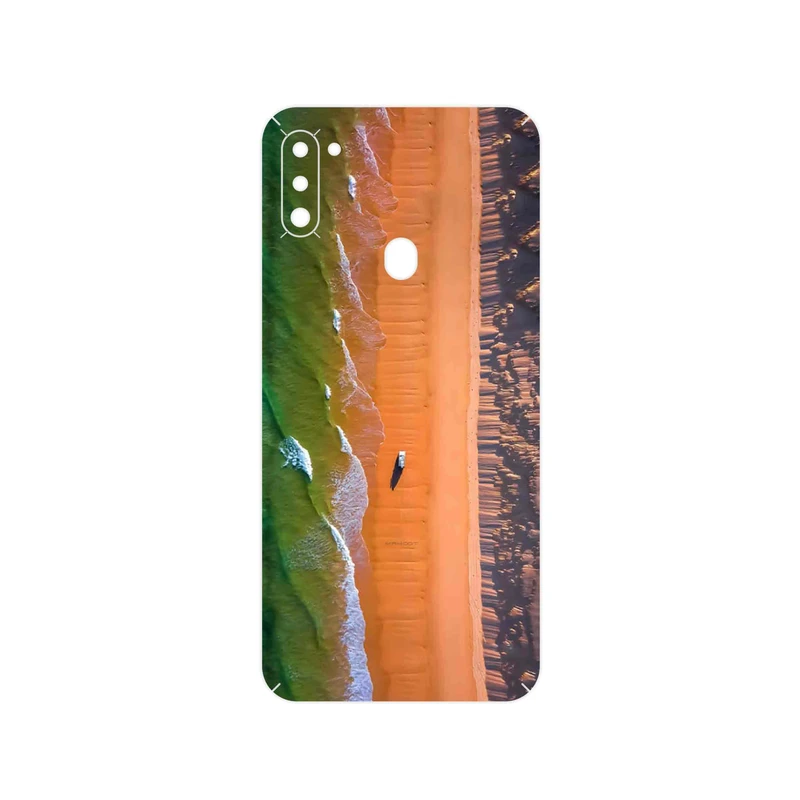 برچسب پوششی ماهوت مدل Beach and Green Sea مناسب برای گوشی موبایل سامسونگ Galaxy A11