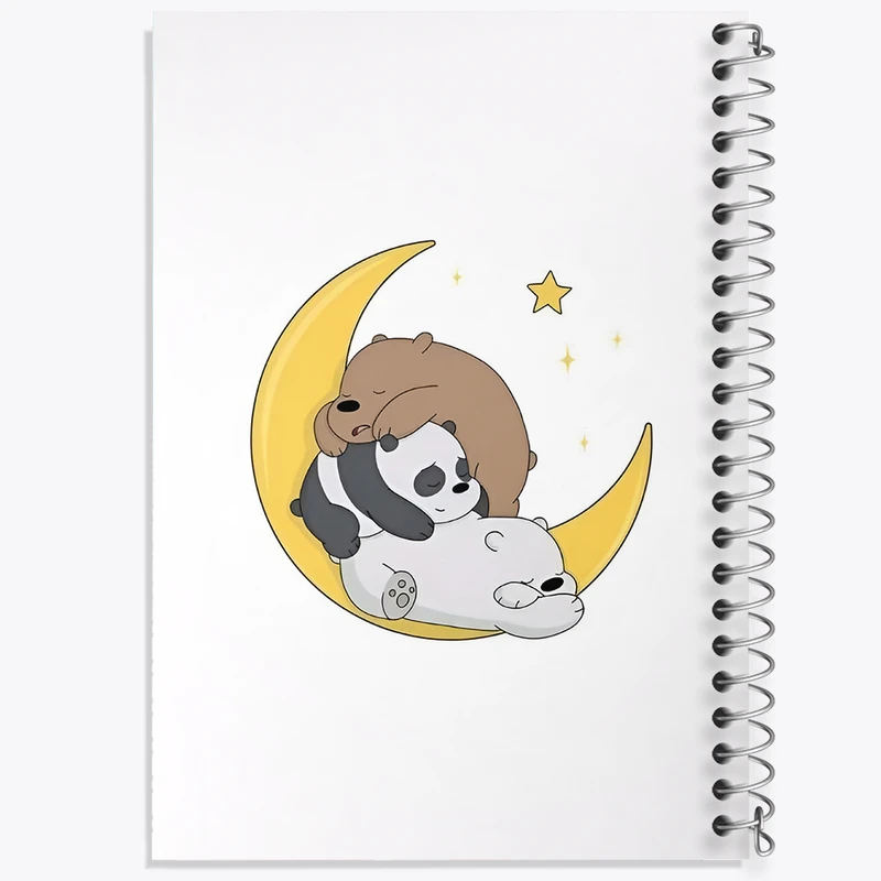 دفتر شطرنجی 50 برگ خندالو طرح سه خرس کله پوک کد N4027