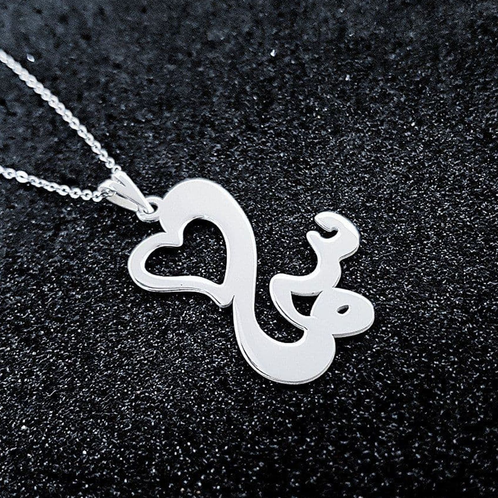 گردنبند نقره زنانه ترمه 1 طرح سما کد mas 00679 - - 2