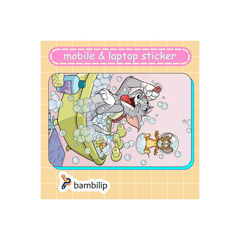 استیکر بامبیلیپ مدل کارت عابر طرح تام و جری کد 3796742