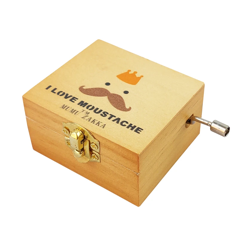 جعبه موزیکال مدل کودکانه طرح عمو سبیلو و تاج کد MB15