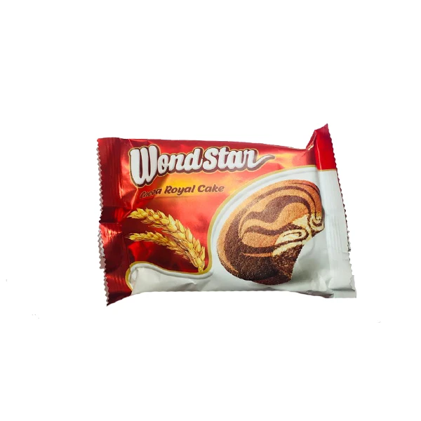 کیک دو رنگ کاکائویی واند استار شیرین وطن - 50 گرم بسته 12 عددی