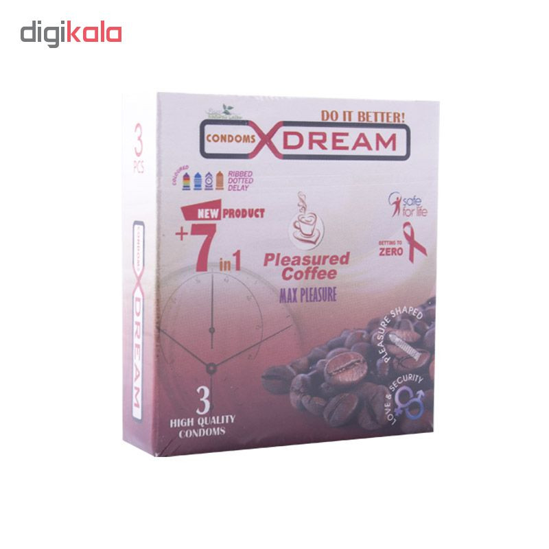 کاندوم ایکس دریم مدل coffe بسته 24 عددی