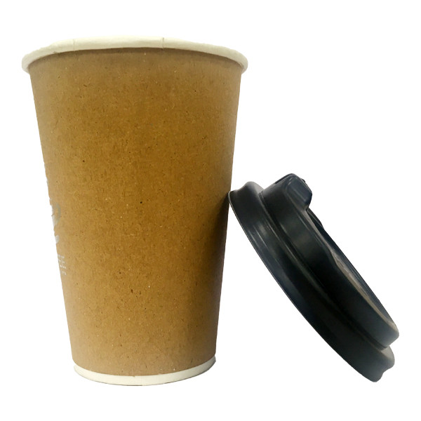 لیوان یکبار مصرف مدل کرافت دو جداره دربدار بسته 100 عددی