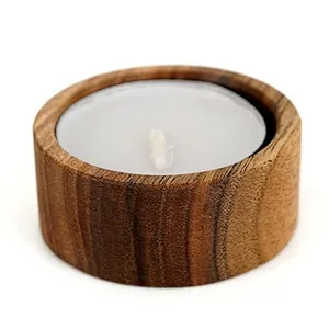 شمع دست ساز مدل گرد بسته 4 عددی