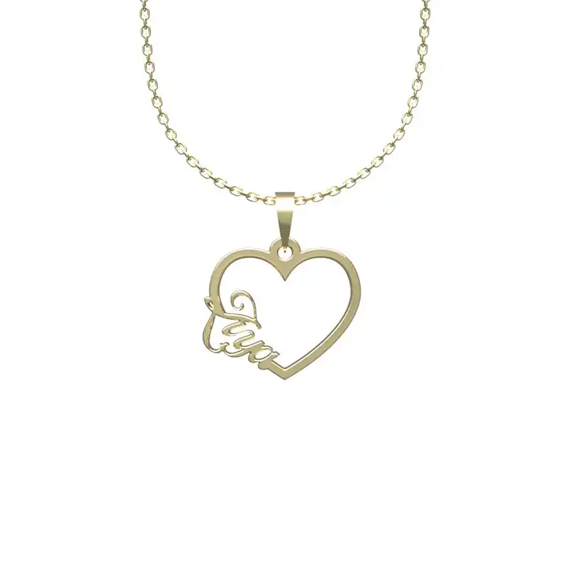 گردنبند طلا 18 عیار زنانه مدوپد مدل اسم ضیا ziya کد HE2-1-1139