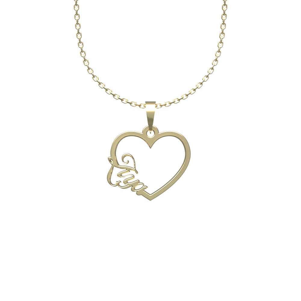 گردنبند طلا 18 عیار زنانه مدوپد مدل اسم ضیا ziya کد HE2-1-1139 -  - 2