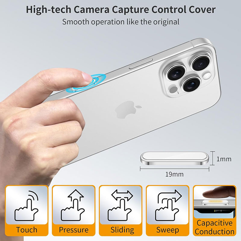 برچسب محافظ دکمه دوربین مسیر مدل RFW مناسب برای گوشی موبایل اپل iPhone 17 Pro / 17 Pro Max