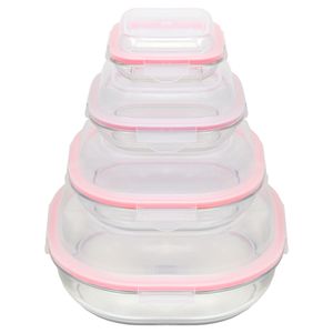 نقد و بررسی ظرف نگهدارنده لیمون مدل GLASS CONTAINER مجموعه 4 عددی توسط خریداران
