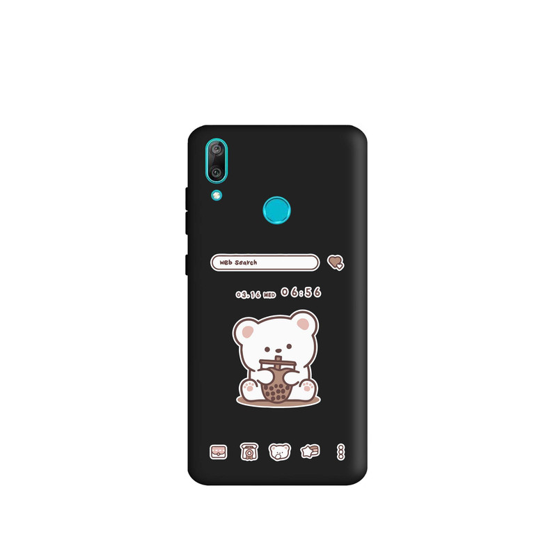 کاور طرح خرس اسموتی کد m3766 مناسب برای گوشی موبایل هوآوی Y7 Prime 2019 / Y7 2019