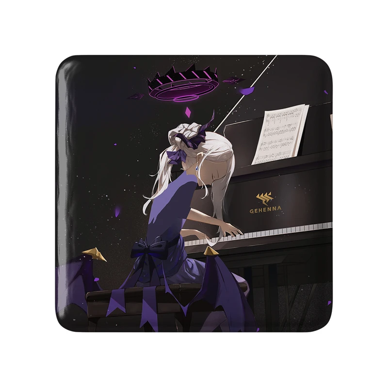 پیکسل خندالو طرح بازی آرشیو آبی (Blue Archive) مدل مربعی کد 34323