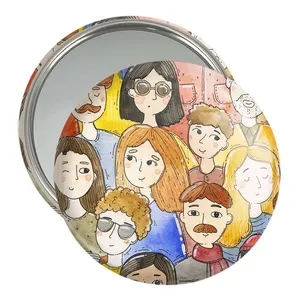 آینه جیبی خندالو مدل مترو  کد 5391