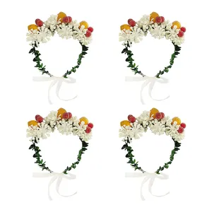 تاج مو دخترانه مدل لیمو شکری کد Q بسته چهار عددی