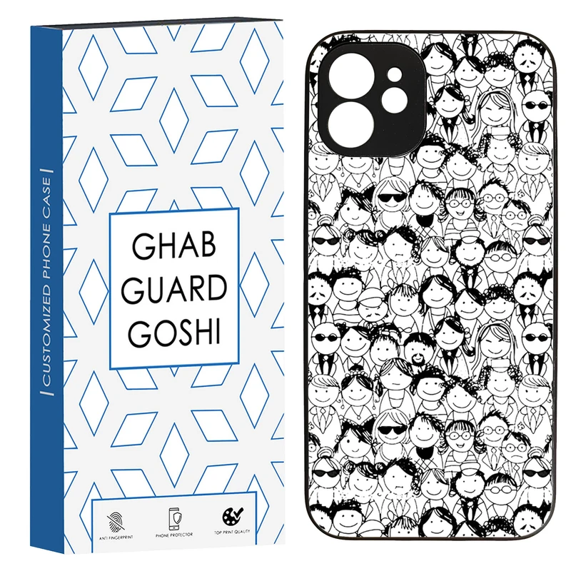 کاور قاب گارد گوشی طرح آدمک کد TPU-076 مناسب برای گوشی موبایل اپل Iphone 12