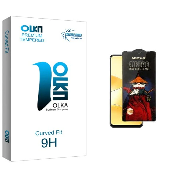 محافظ صفحه نمایش کولینگ مدل Olka Airbag مناسب برای گوشی موبایل ریلمی C51