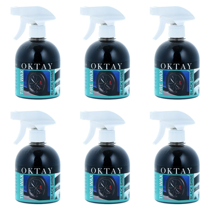 اسپری واکس لاستیک براق کننده اکتای مدل شاینر حجم 550 میلی لیتر بسته 6 عددی