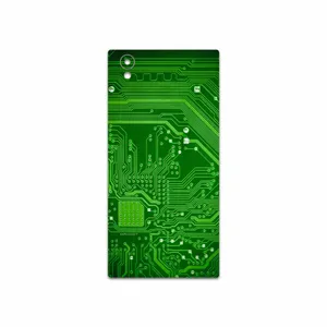 MAHOOT Green Printed Circuit Board Cover Sticker for Sony Xperia L1