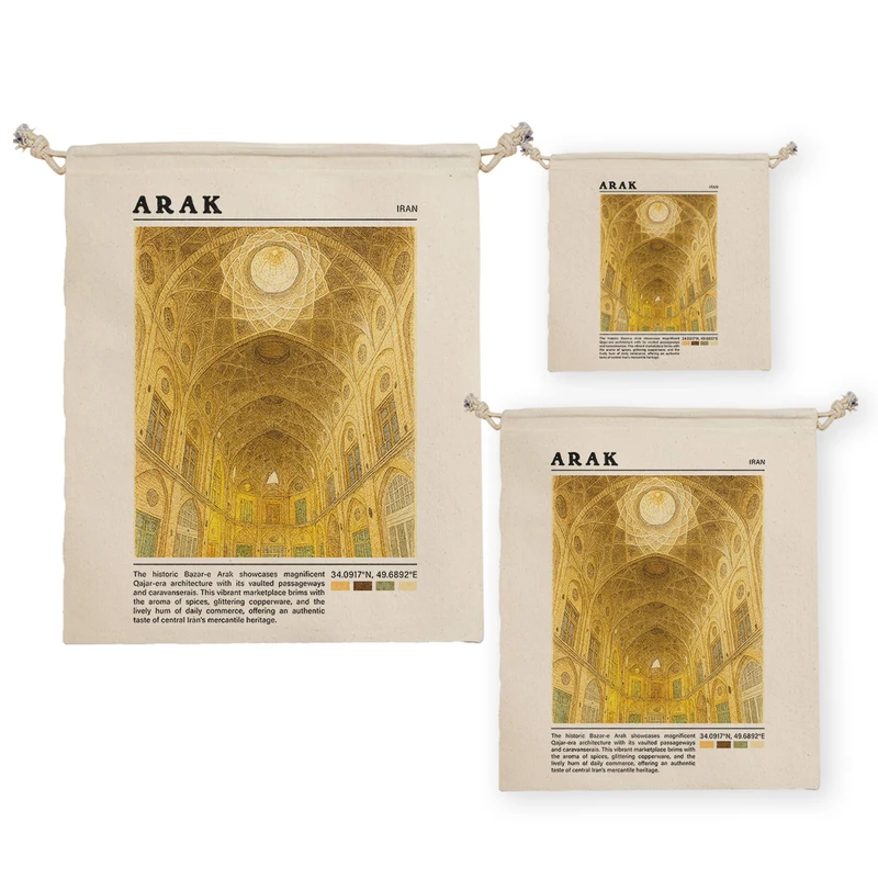 نظم دهنده ترمه طراحان ایده مدل بازار تاریخی اراک کد map0830 مجموعه سه عددی