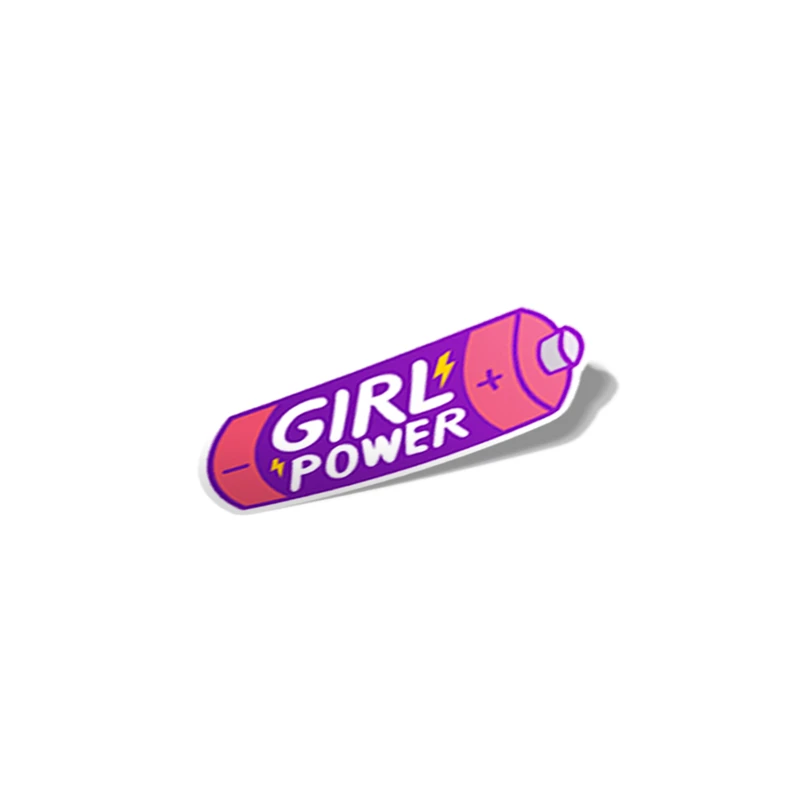 استیکر تزئینی موبایل و تبلت لولو مدل قدرت دخترونه GIRL POWER کد 567