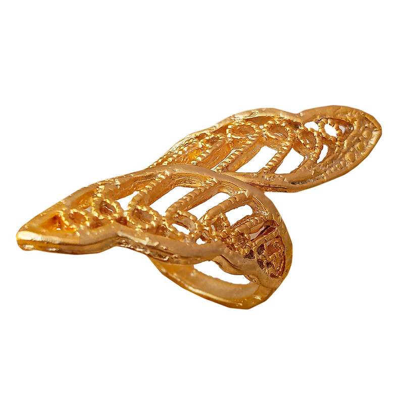 انگشتر زنانه مدل برگ کد GOL-R32