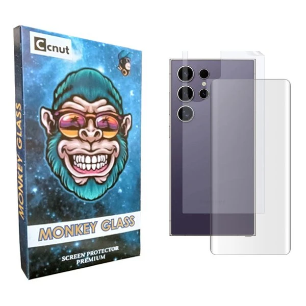 محافظ صفحه نمایش کوکونات مدل mnk UV مناسب برای گوشی موبایل سامسونگ Galaxy S24 Ultra  به همراه محافظ پشت گوشی