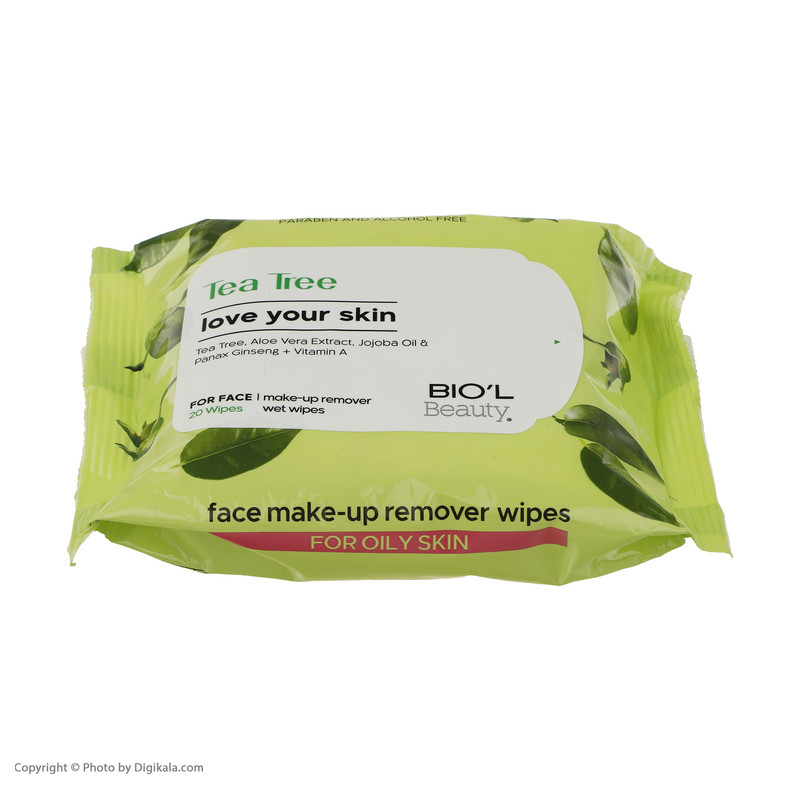 دستمال مرطوب بیول مدل Tea Tree بسته 20 عددی