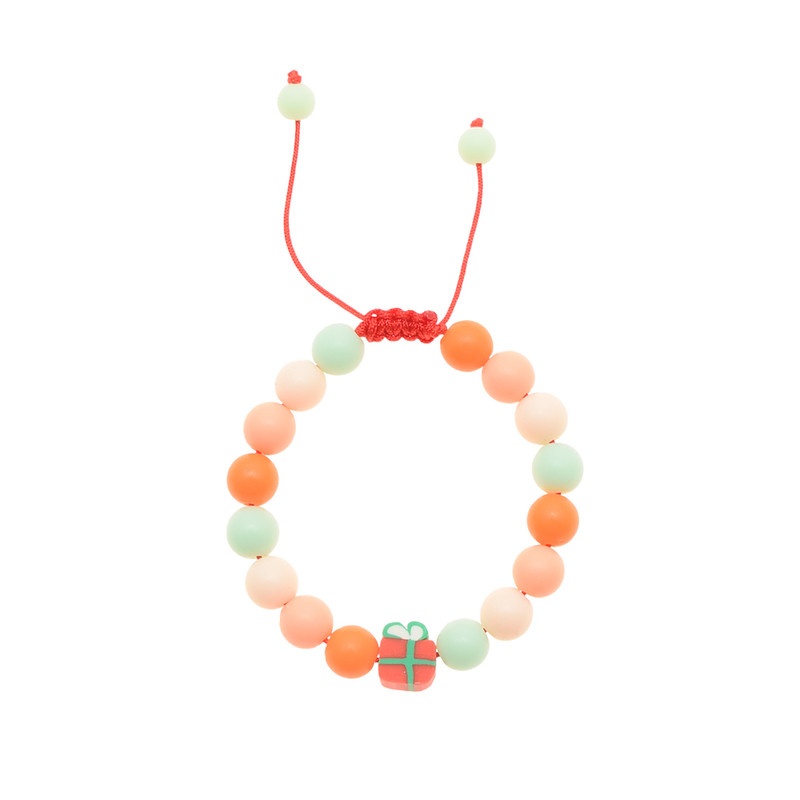 دستبند بچگانه دلنار گالری مدل بابابرفی بسته 3 عددی