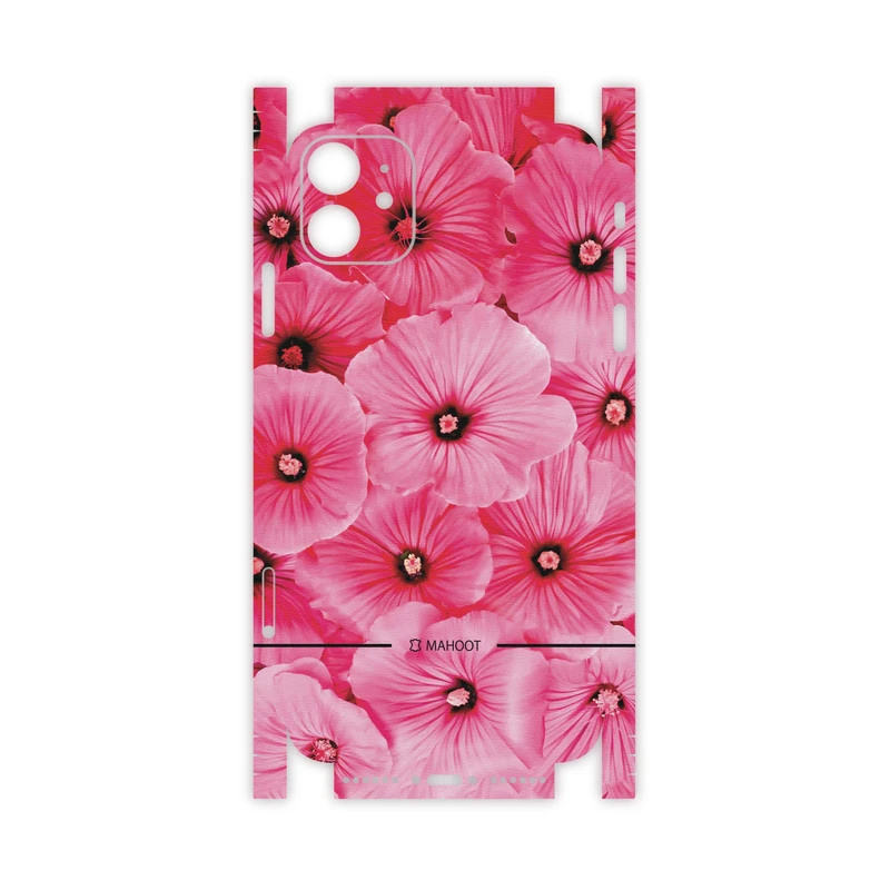 برچسب پوششی ماهوت مدل Pink-Flower-FullSkin مناسب برای گوشی موبایل اپل iPhone 11