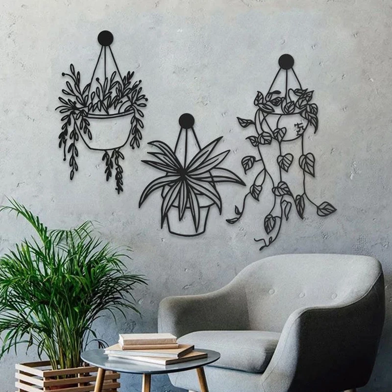 استیکر مدل گلدان کد C90 مجموعه سه عددی